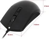 Мышь Оклик 207M черный оптическая (2400dpi) USB (4but)