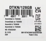 Флеш Диск Kingston 128Gb DataTraveler Kyson DTKN/128GB USB3.1 серебристый/черный