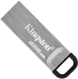 Флеш Диск Kingston 256Gb DataTraveler Kyson DTKN/256GB USB3.1 серебристый/черный