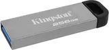 Флеш Диск Kingston 256Gb DataTraveler Kyson DTKN/256GB USB3.1 серебристый/черный