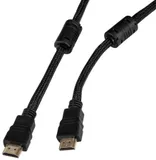 Кабель аудио-видео Buro HDMI (m)/HDMI (m) 1м. феррит.кольца позолоч.конт. черный (HDMI-V1.4-1MC)