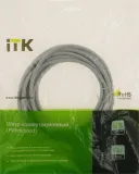 Патч-корд ITK PC01-C5EU-5M UTP RJ-45 вил.-вилка RJ-45 кат.5E 5м серый ПВХ (уп.:1шт)