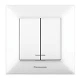 Выключатель Panasonic Arkedia Slim скрыт. 2кл. с подсветкой IP20 белый (упак.:1шт) (WNTC00102WH-RU)