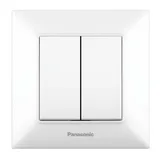 Выключатель Panasonic Arkedia Slim скрыт. 2кл. IP20 белый (упак.:1шт) (WNTC00092WH-RU)