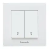 Переключатель Panasonic Karre Plus скрыт. 2кл. IP20 белый (упак.:1шт) (WKTC00112WH-RU)