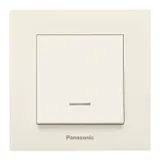 Выключатель Panasonic Karre Plus скрыт. 1кл. с подсветкой IP20 бежевый (упак.:1шт) (WKTC00442BG-RU)