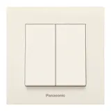 Выключатель Panasonic Karre Plus скрыт. 2кл. IP20 бежевый (упак.:1шт) (WKTC00122BG-RU)