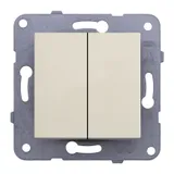 Выключатель Panasonic Karre&Arkedia скрыт. 2кл. IP20 бежевый (упак.:1шт) (WKTT00092BG-RU)