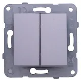 Выключатель Panasonic Karre&Arkedia скрыт. 2кл. IP20 серебро (упак.:1шт) (WKTT00092SL-RU)