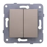 Выключатель Panasonic Karre&Arkedia скрыт. 2кл. IP20 бронза (упак.:1шт) (WKTT00092BR-RU)