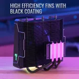 Устройство охлаждения(кулер) Aerocool Cylon 3H Soc-AM5/AM4/1151/1200/1700 черный 4-pin 13-24dB Al+Cu 125W 480gr Ret