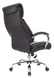 Кресло руководителя Бюрократ T-9904NSL черный эко.кожа крестов. металл хром