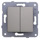 Выключатель Panasonic Novella скрыт. 2кл. IP20 антрацит/дымчатый (упак.:1шт) (92105350-RU)