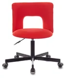 Кресло Бюрократ KF-1M красный 26-22 крестов. металл черный