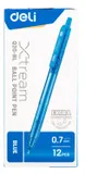 Ручка шариков. автоматическая Deli X-tream EQ20-BL синий/прозрачный d=0.7мм син. черн. (1шт)