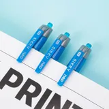 Ручка гелев. автоматическая Deli Arris EG08-BL прозрачный/голубой d=0.5мм син. черн. резин. манжета