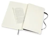 Блокнот Moleskine CLASSIC SOFT DOUBLE NB313SBK Large 130х210мм 192стр. линейка/нелинованный мягкая обложка черный