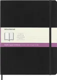 Блокнот Moleskine CLASSIC SOFT DOUBLE NB413SBK XLarge 190х250мм 192стр. линейка/нелинованный мягкая обложка черный