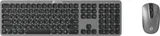 Клавиатура + мышь Оклик 300M клав:серый мышь:серый/черный USB беспроводная slim (1488402)
