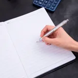 Блокнот Deli 7900 B5 250х175мм искусст. кожа 80л черный