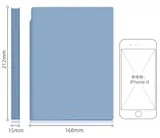 Блокнот Deli 22290BLUE 210х143мм искусст. кожа 112л синий