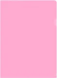 Папка-уголок Бюрократ Pastel -EPAST/PINK A4 пластик 0.18мм розовый