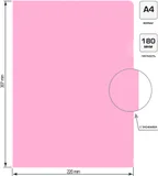 Папка-уголок Бюрократ Pastel -EPAST/PINK A4 пластик 0.18мм розовый