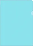 Папка-уголок Бюрократ Pastel -EPAST/BLUE A4 пластик 0.18мм голубой