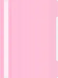 Папка-скоросшиватель Бюрократ Pastel -PSLPAST/PINK A4 прозрач.верх.лист пластик розовый 0.14/0.18