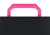 Портфель Бюрократ Black Opal BLPP01PINK 1 отдел. A4 пластик 0.7мм черный/розовый