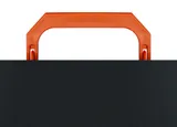 Портфель Бюрократ Black Opal BLPP01OR 1 отдел. A4 пластик 0.7мм черный/оранжевый