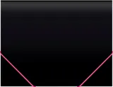 Папка на резинке Бюрократ Black Opal BL510/1 A4 пластик кор.30мм 0.5мм черный