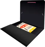 Папка на резинке Бюрократ Black Opal BL510/1 A4 пластик кор.30мм 0.5мм черный