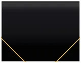 Папка на резинке Бюрократ Black Opal BL510/1 A4 пластик кор.30мм 0.5мм черный