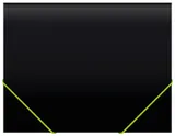 Портфель Бюрократ Black Opal BLPP13 13 отдел. A4 пластик 0.7мм черный/ассорти