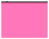 Папка на молнии ZIP Бюрократ Double Neon DNEBPM5APINKBL A5 полипропилен 0.15мм розовый цвет молнии черный