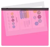 Папка на молнии ZIP Бюрократ Double Neon DNEBPM5APINKBL A5 полипропилен 0.15мм розовый цвет молнии черный