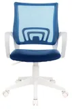 Кресло Бюрократ CH-W695NLT темно-синий TW-05N TW-10N сетка/ткань крестов. пластик пластик белый