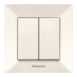 Выключатель Panasonic Arkedia скрыт. 2кл. IP20 бежевый (упак.:1шт) (WMTC00122BG-RU)
