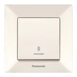 Переключатель Panasonic Arkedia скрыт. 1кл. проходной с подсветкой IP20 бежевый (упак.:1шт) (WMTC00042BG-RU)