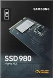 Твердотельный накопитель SSD M.2 (PCI-E NVMe) 1Tb (1024GB) Samsung 980 (R3500/W3000MB/s) (MZ-V8V1T0BW) 1year