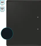 Папка метал.зажим Buro -ECB04CBLACK A4 пластик 0.5мм черный