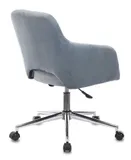 Кресло Бюрократ CH-380SL голубая сталь Italia 21 крестов. металл хром