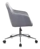 Кресло Бюрократ CH-380SL серая жемчужина Italia 26 крестов. металл хром