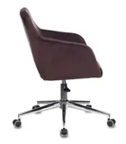 Кресло Бюрократ CH-380SL мокко Italia 6 крестов. металл хром