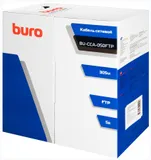 Кабель сетевой Buro BU-CCA-050FTP FTP 4 пары cat5E solid 0.50мм CCA 305м серый