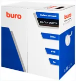 Кабель сетевой Buro BU-CCA-050FTP FTP 4 пары cat5E solid 0.50мм CCA 305м серый