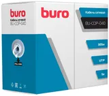 Кабель сетевой Buro BU-COP-040 UTP 4 пары cat5E solid 0.40мм Cu 305м серый