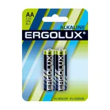 Батарея Ergolux Alkaline LR6 BL-2 AA 2800mAh (2шт) блистер