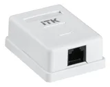 Розетка ITK CS2-1C5EU-12 настен.RJ45 1 кат.5E UTP бел. (CS2-1C5EU-12)